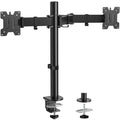 HUANUO Dual Monitor Arm Desk Mount – Heavy-Duty Steel for 13-32" Screens