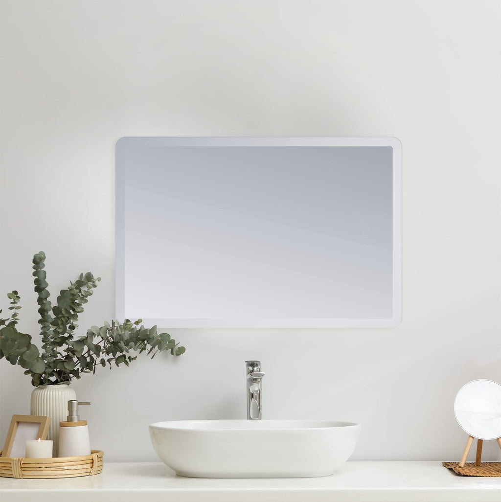 Frameless Bevelled Edge Bathroom Mirror - 400 x 600mm