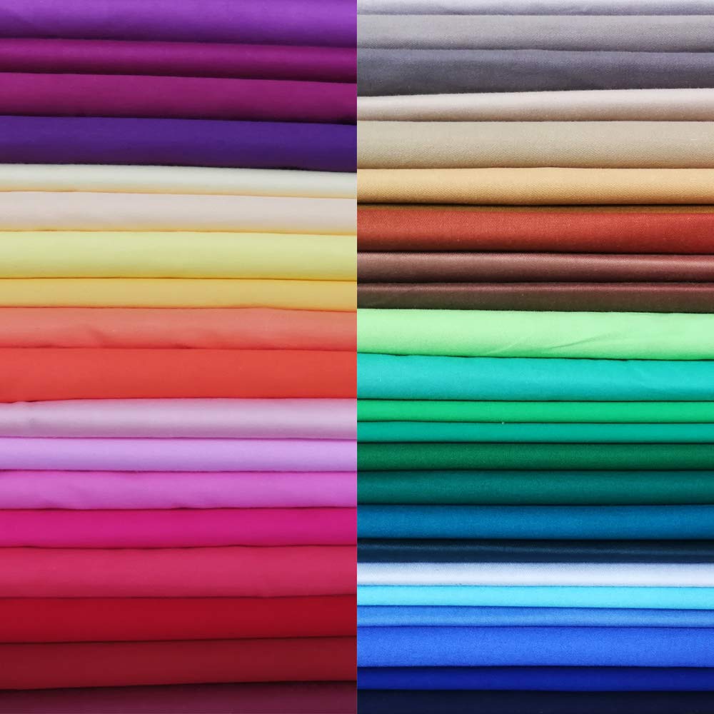 10x10 Precut Cotton Fabric Squares - 50pc Quilting Bundle