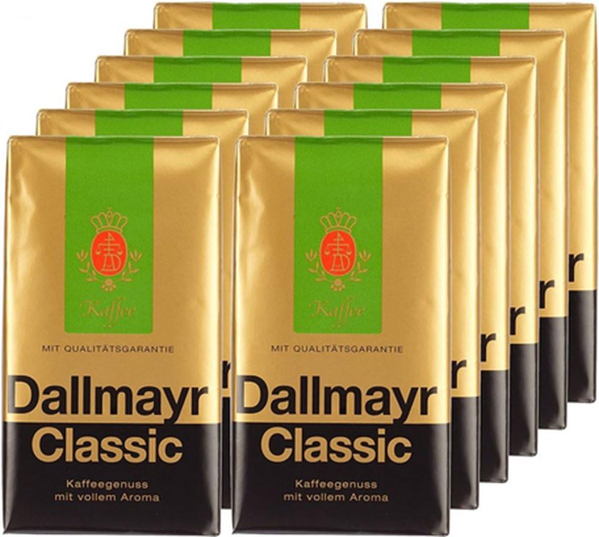 Dallmayr Classic Roast Ground Coffee - 12 x 500g Bulk Pack