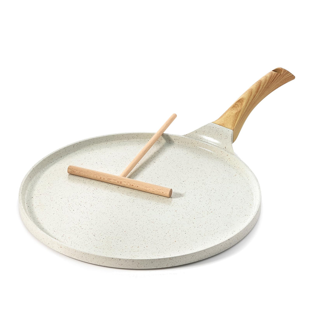 Sensarte 30cm Nonstick Ceramic Crepe Pan – Induction Dosa Tawa Griddle