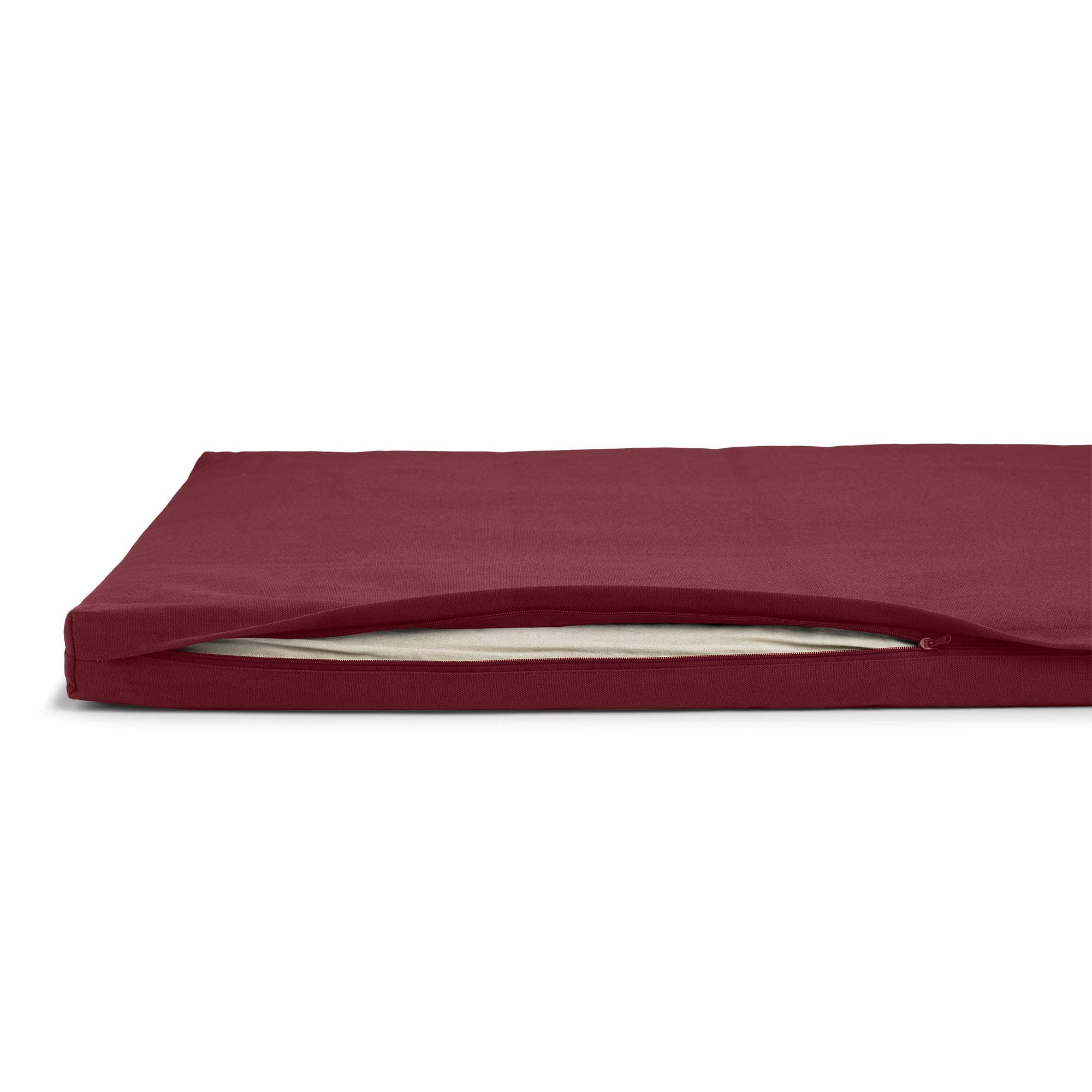 Basaho Zabuton Meditation Mat | Organic Cotton | Tibetan Maroon