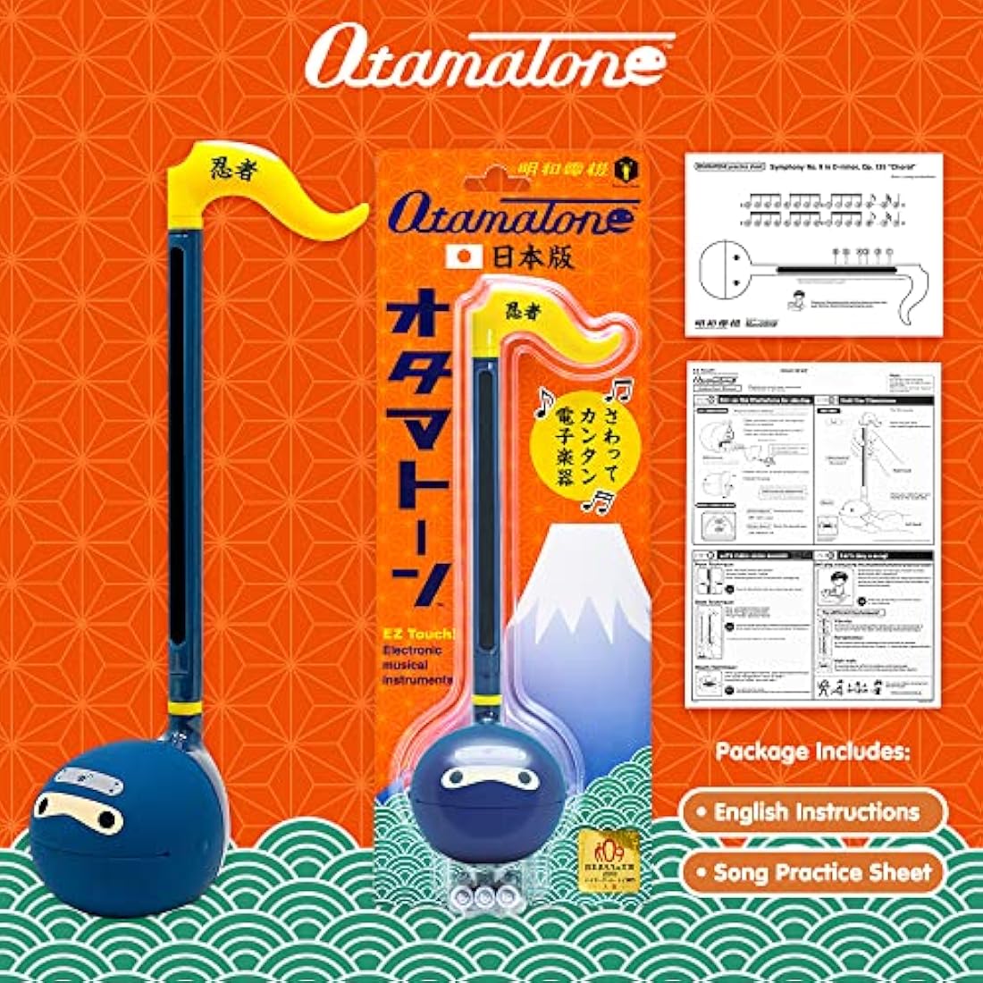 Otamatone Ninja Portable Electronic Musical Instrument Synthesizer