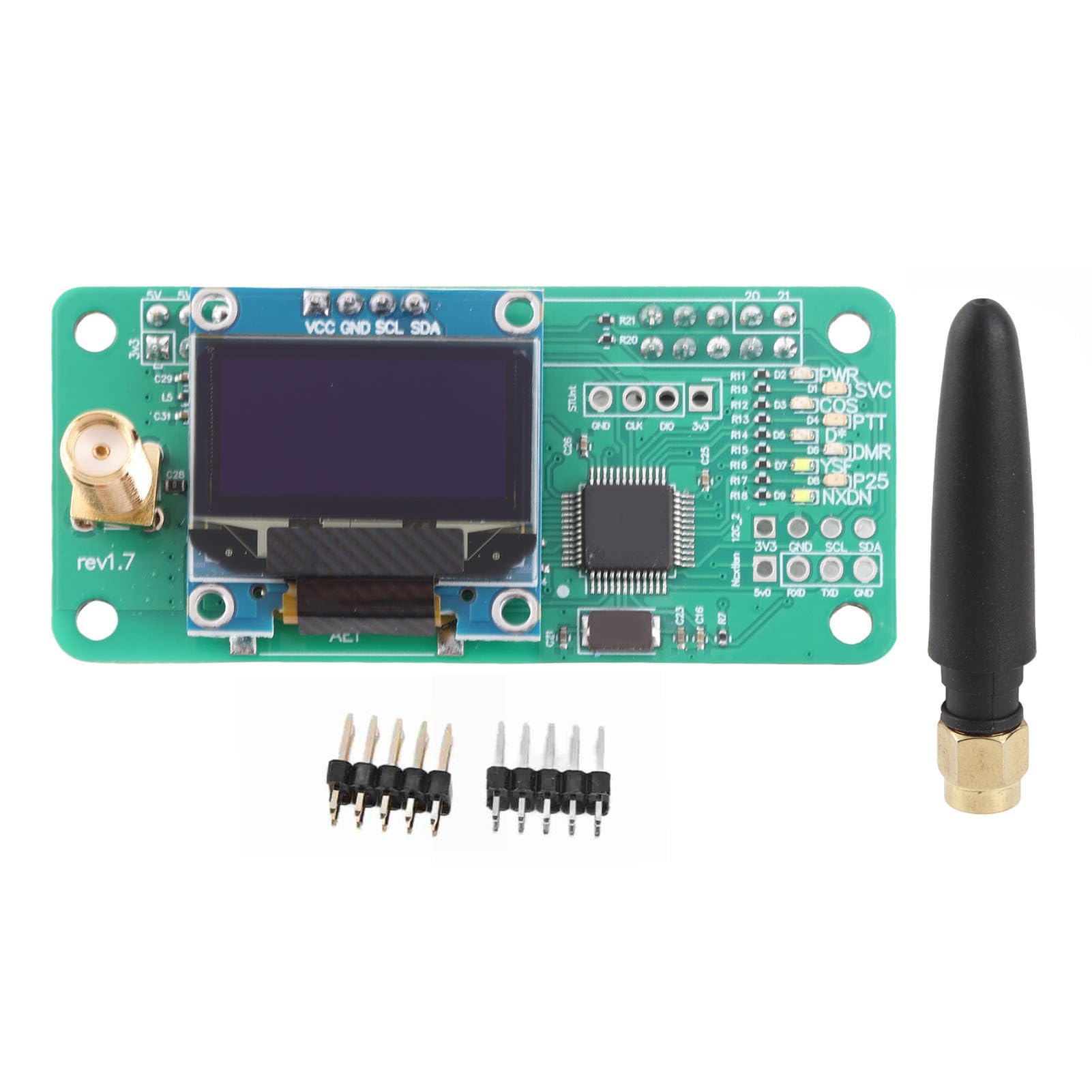 OVAQUIXI MMDVM Hotspot Board | UHF VHF UV Module with LED Display