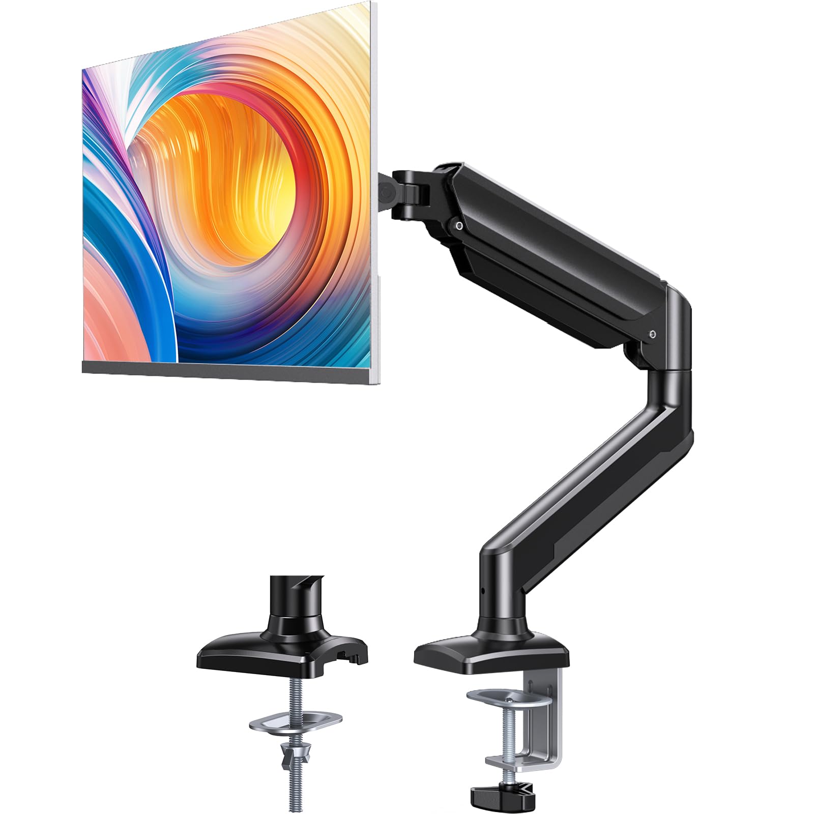 ErGear Single Monitor Arm – Height Adjustable Desk Mount for 13-34"