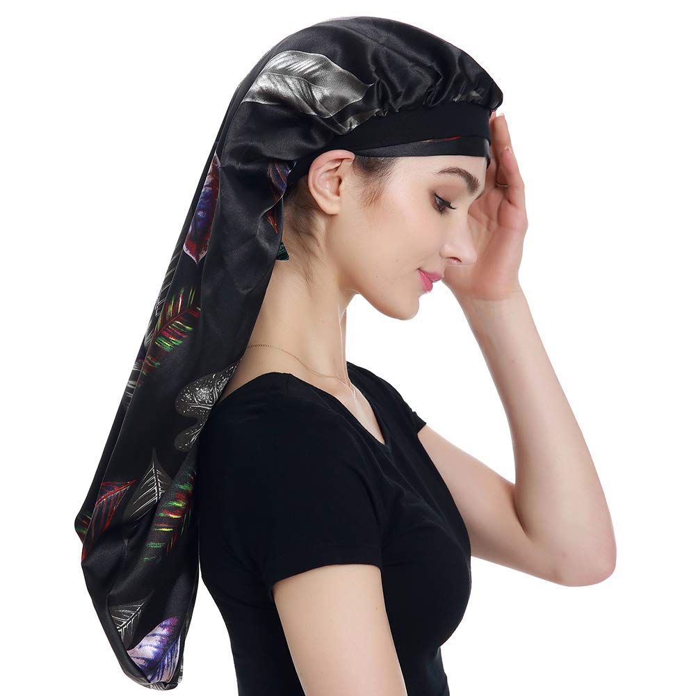 Alnorm Satin Braid Bonnet | Extra Large Hair Wrap Scarf for Curly Hair