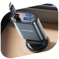 Lamicall 3-in-1 Retractable Car Charger – 57W USB-C & USB-A Adapter