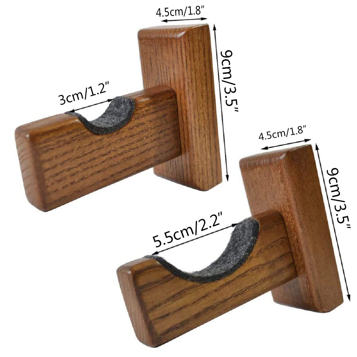 WANLIAN Lightsaber Wall Mount Wooden Display Lightsaber Holder Horizontal Display On Wall - image 2