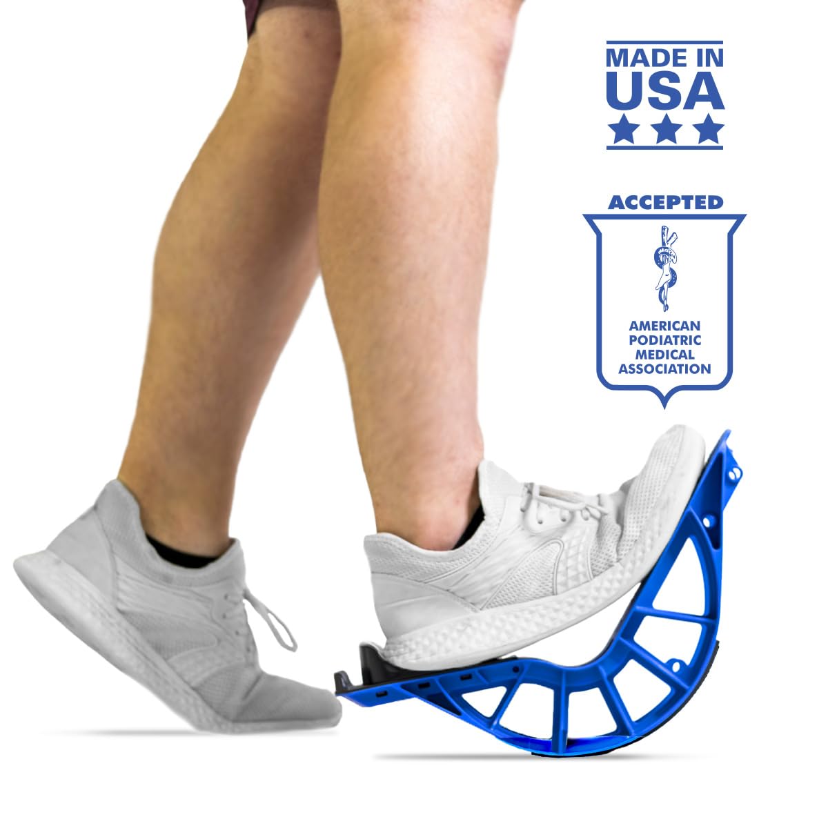 ProStretch Plus Adjustable Calf Stretcher & Foot Rocker - Blue