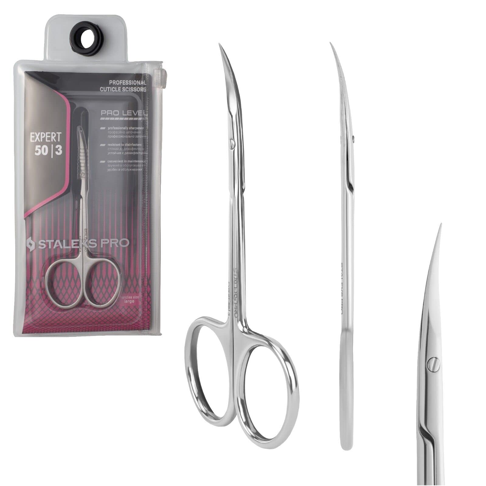 Staleks Pro Expert 50 Cuticle Scissors | Professional Stainless Steel SE-50/3