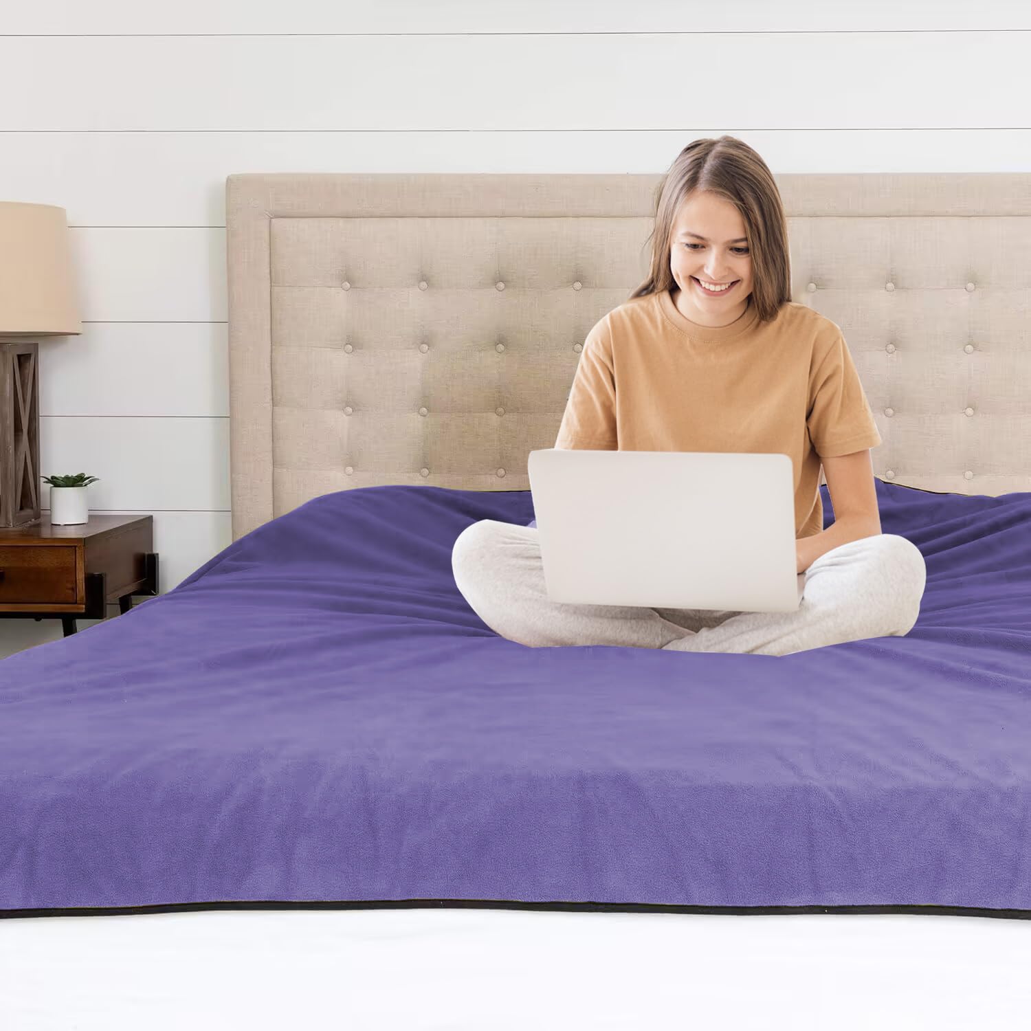 YISURE Waterproof Reversible Blanket – 80x60 Flannel Bed & Sofa Cover