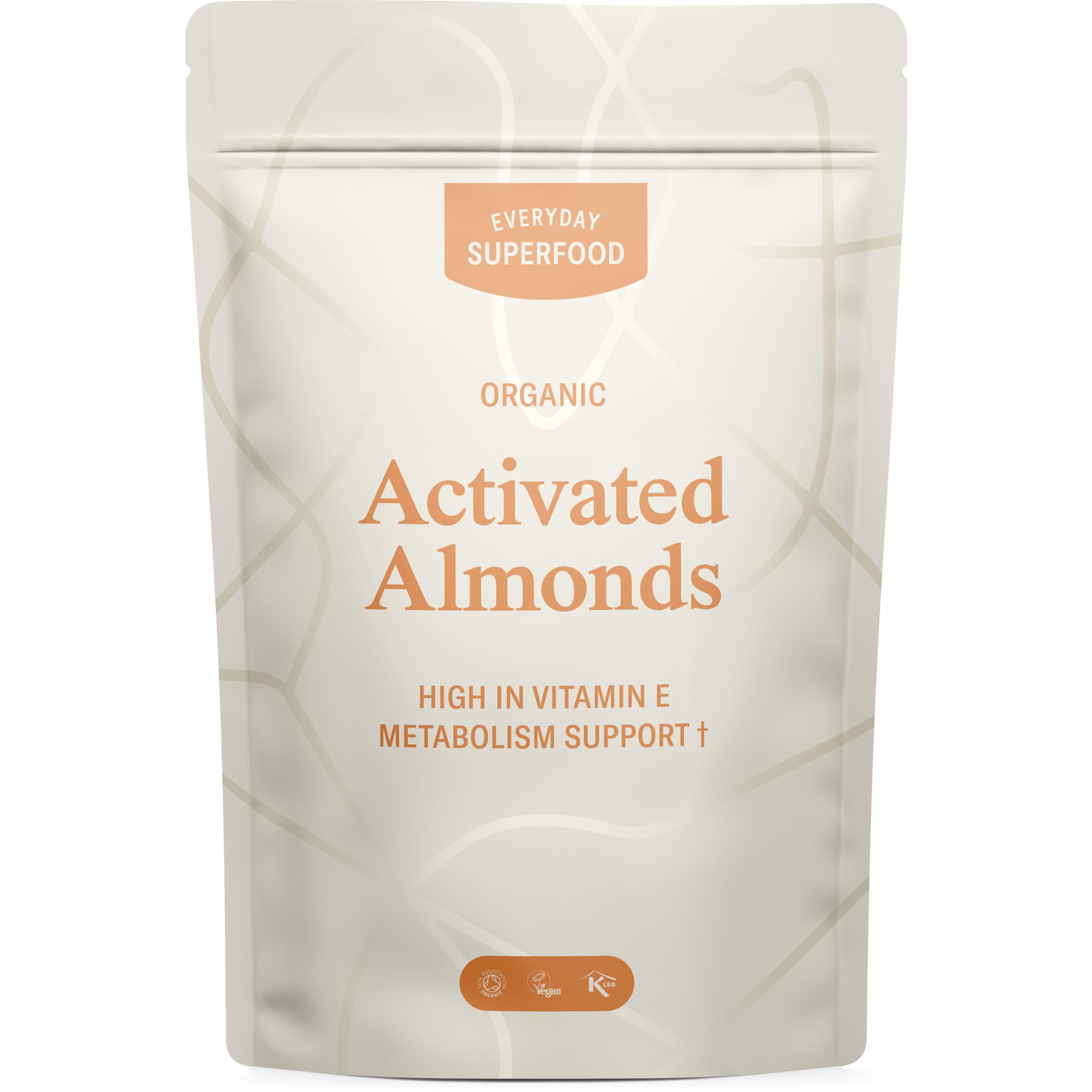 Everyday Superfood Organic Activated Almonds – Raw Sprouted Nuts 900g