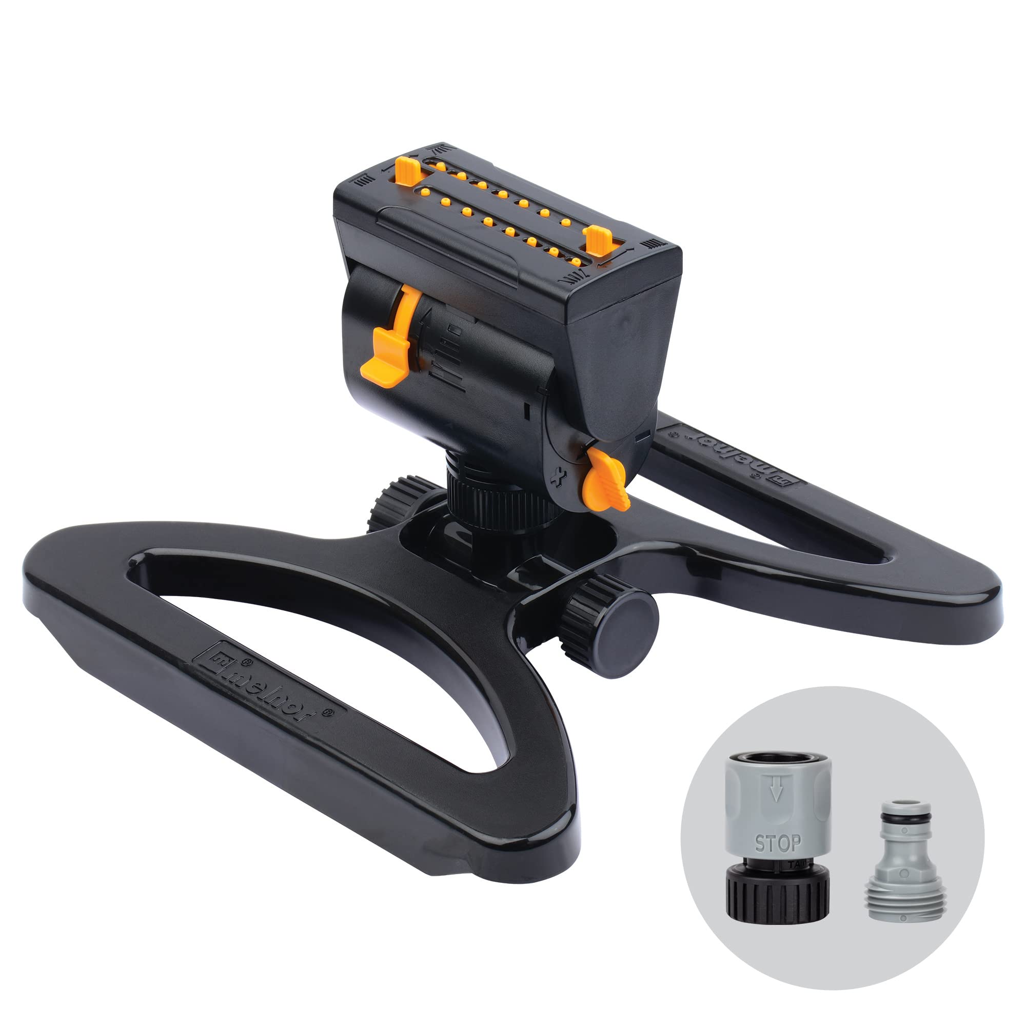 Melnor MiniMax Turbo Oscillating Sprinkler | 4000 sq. ft. 4-Way Adjustable