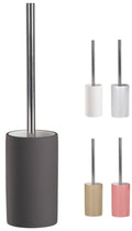 KW Pure Porcelain Toilet Brush and Holder – Matt Grey Rubberised Finish