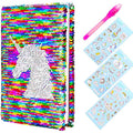 YiRAN Sequin Unicorn Secret Diary for Girls with Magic Pen and Stickers