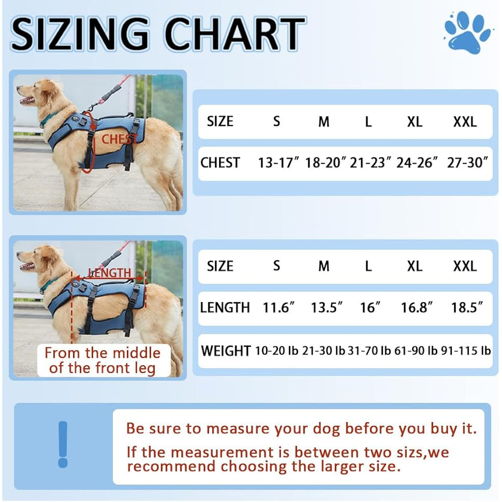 Coodeo Dog Lift Harness | Full Body Support Recovery Sling - Grey, 2XL