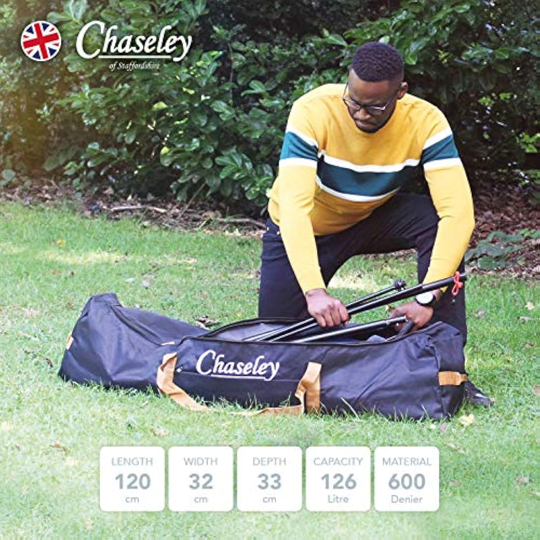 Jolof Store Large Awning Pole Bag – 126L Waterproof 600D Camping Storage