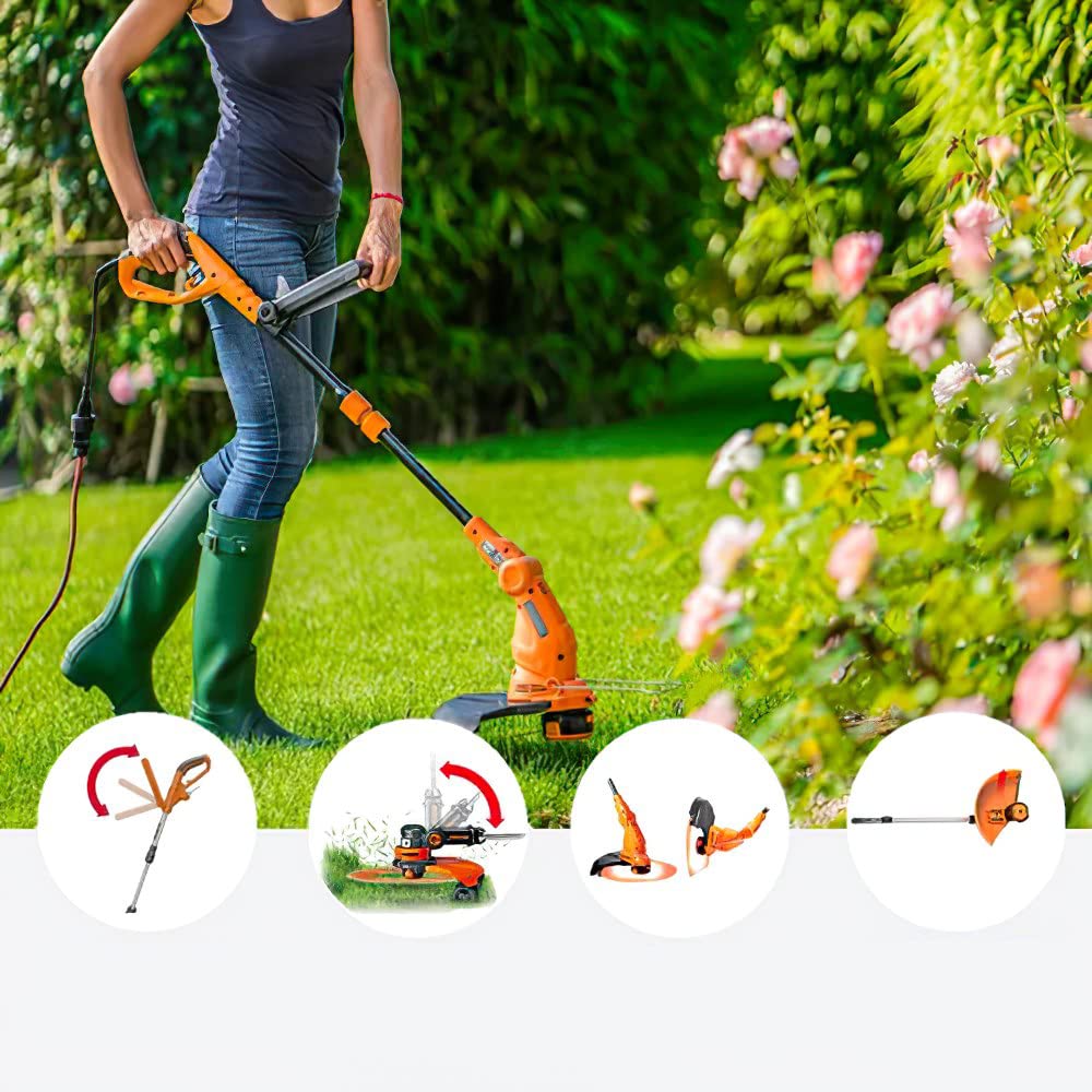 WORX WG119E Electric Grass Trimmer | 550W 30cm Corded Lawn Edger