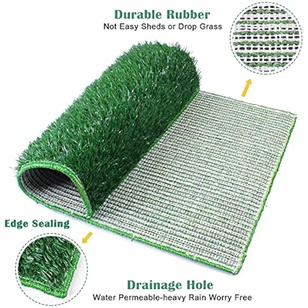 BRIAN & DANY Dog Toilet - Indoor Puppy Potty with 2 Grass Mats