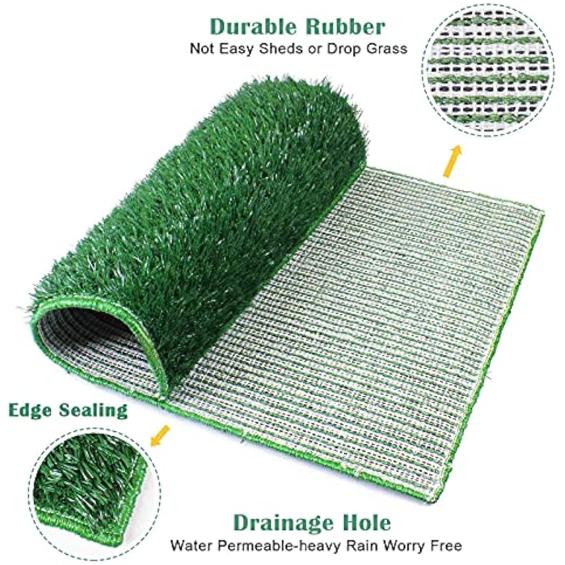 BRIAN & DANY Dog Toilet - Indoor Puppy Potty with 2 Grass Mats