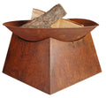 Esschert Design Rust Fire Bowl – 22 Inch Rusted Steel Outdoor Firepit