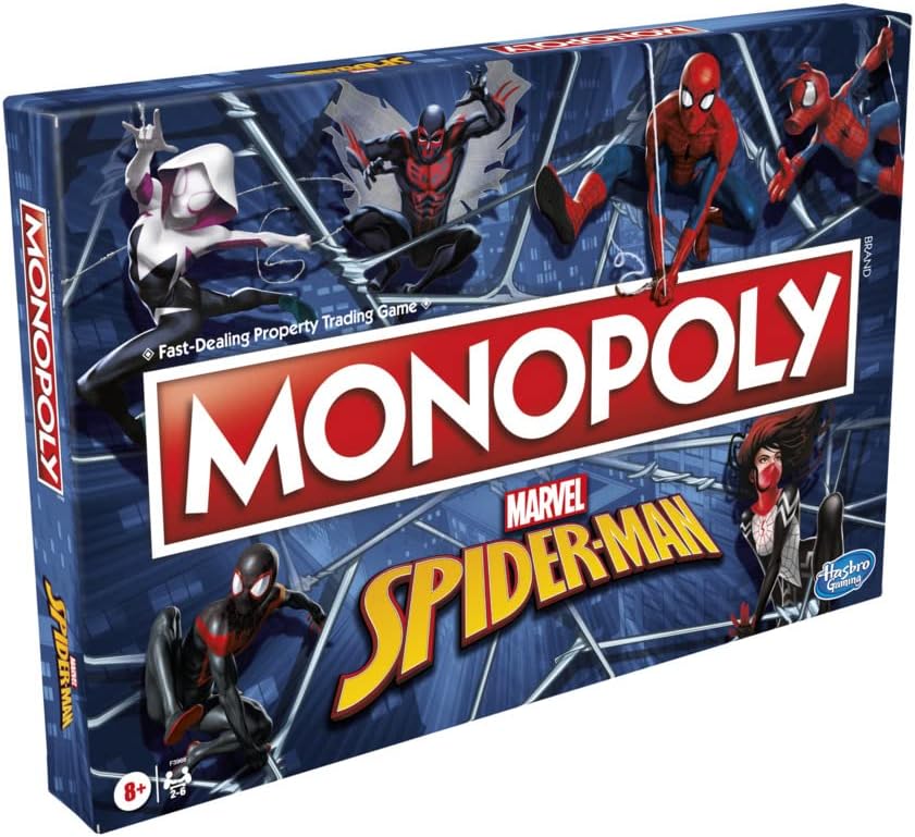 Monopoly: Marvel Spider-Man Edition Board Game for Kids by Snaps