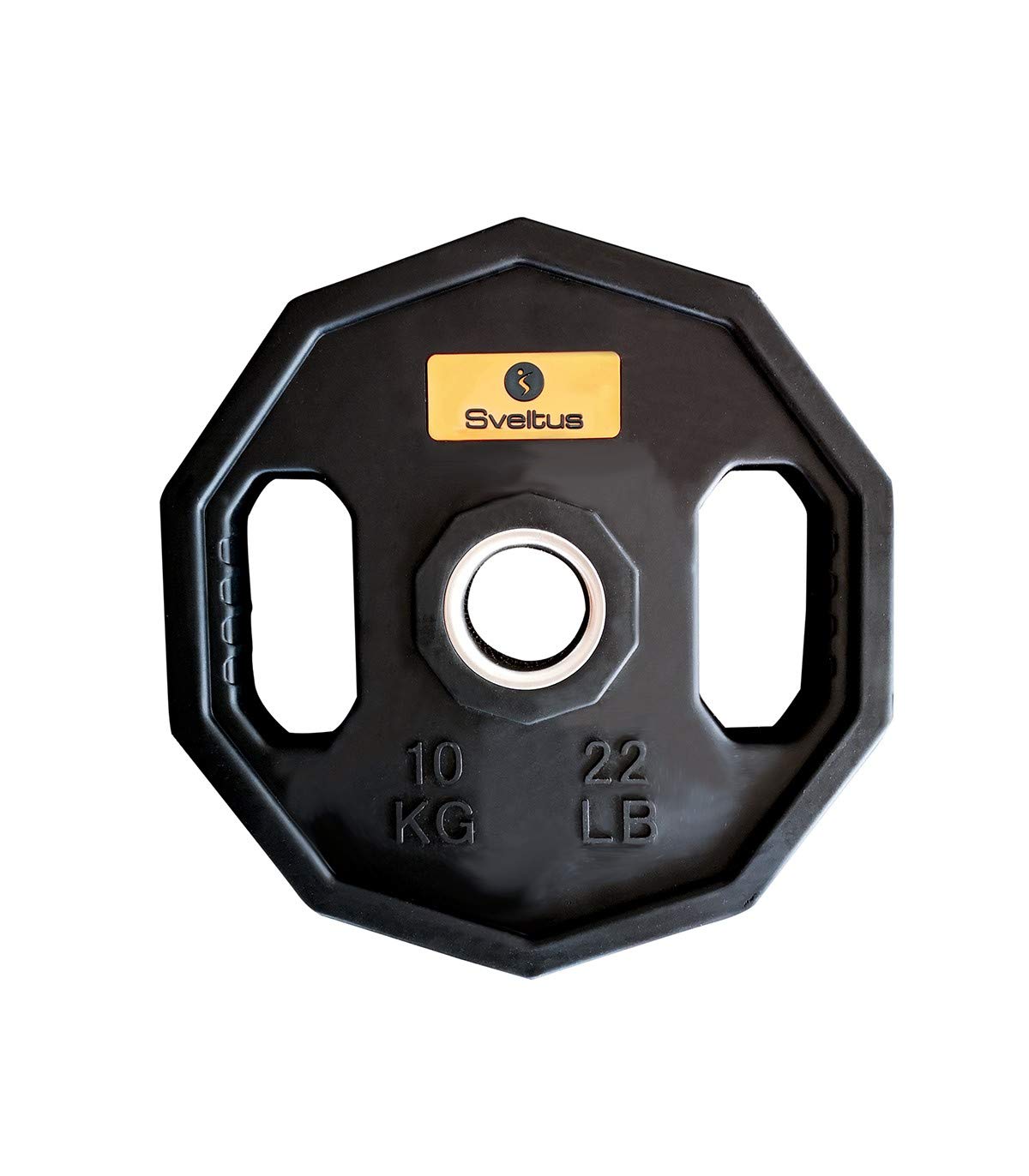 Sveltus Olympic Rubber Weight Plate - 10 kg Starting Disc for 50mm Bars