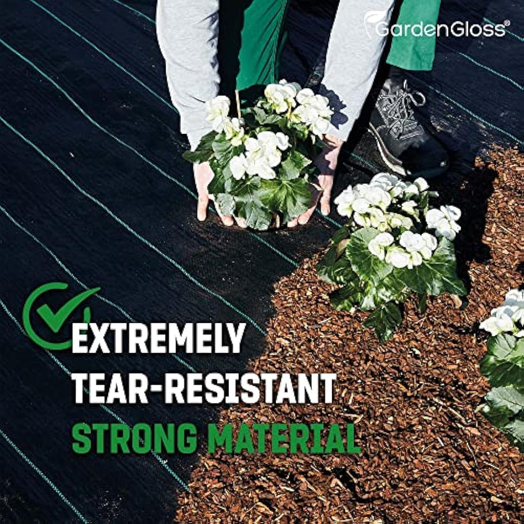 GardenGloss 100gsm Weed Control Membrane – 20m2 UV Stable Fabric