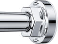 FOJELD Stainless Steel Tension Shower Curtain Rod, 27-79" No Drill