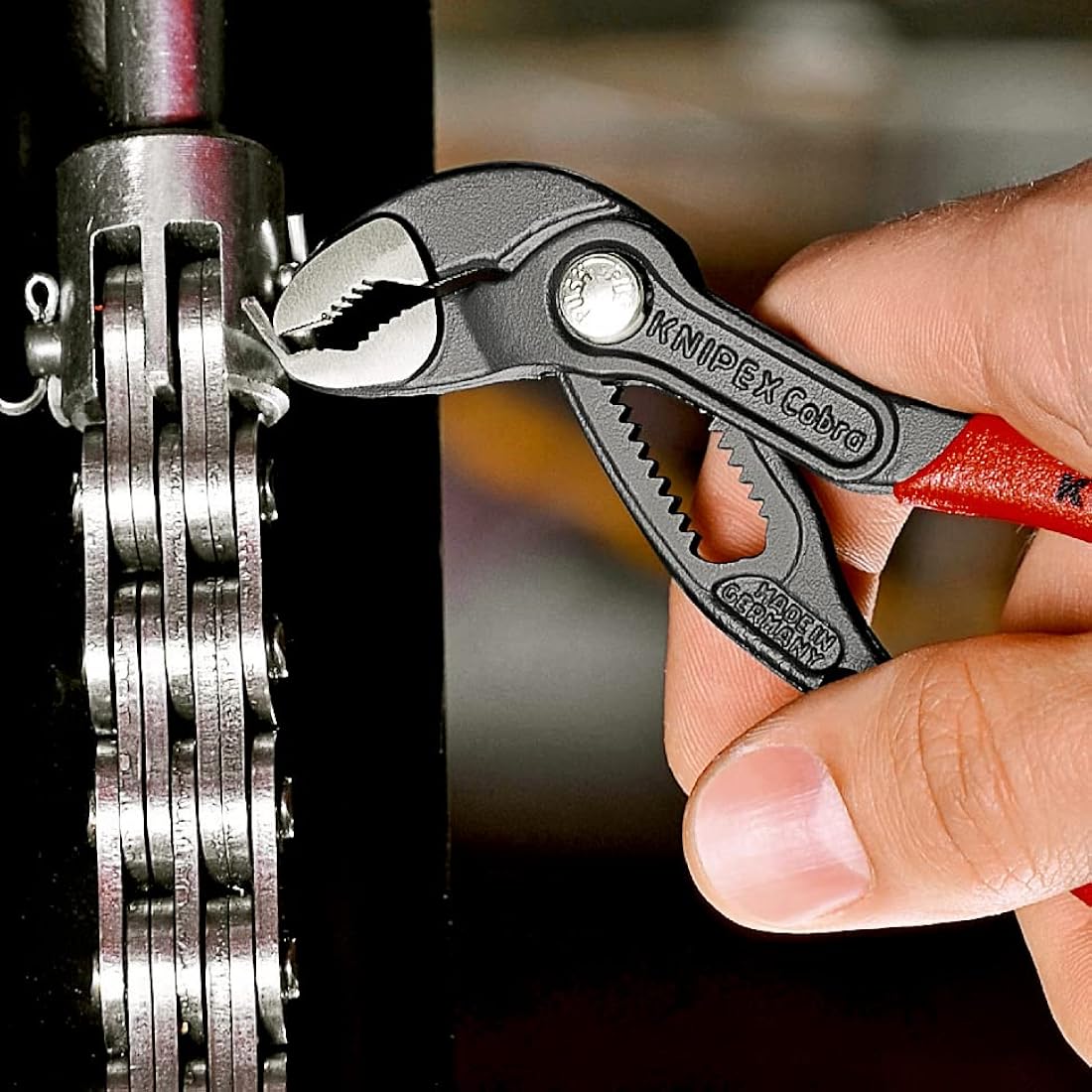 KNIPEX Cobra Water Pump Pliers Set | 5-Piece Tool Set with Roll-Up Bag