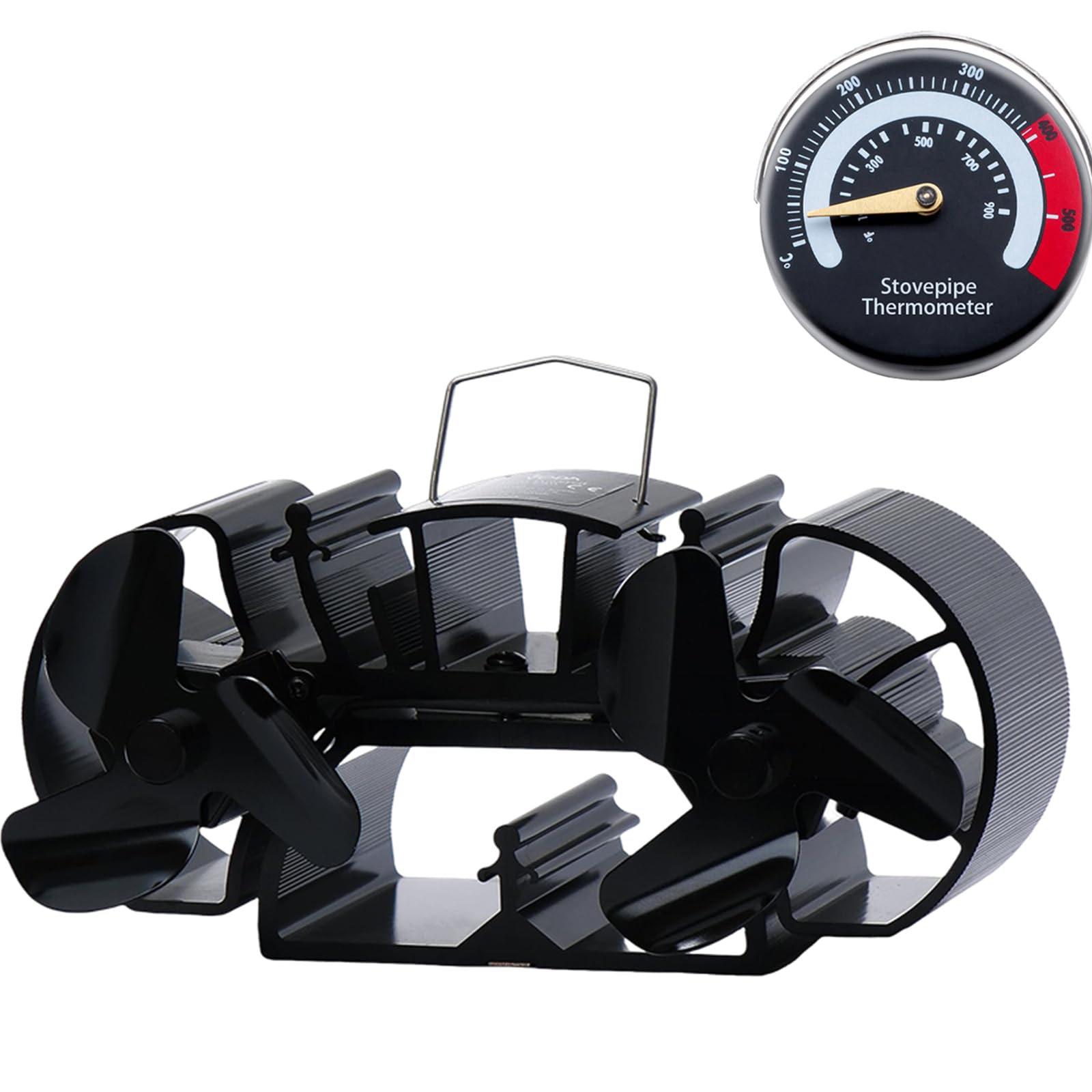 Tomersun 3.9-Inch Mini Stove Fan | Heat Powered Wood Burner Fan