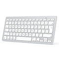 OMOTON Bluetooth Wireless Keyboard for Mac - UK Layout, Silver
