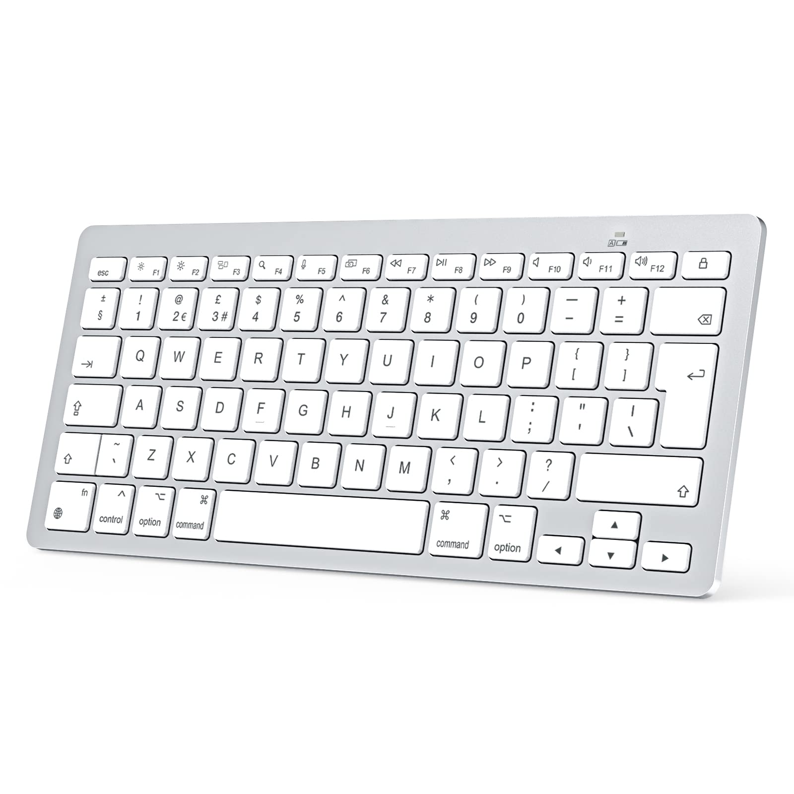 OMOTON Bluetooth Wireless Keyboard for Mac - UK Layout, Silver