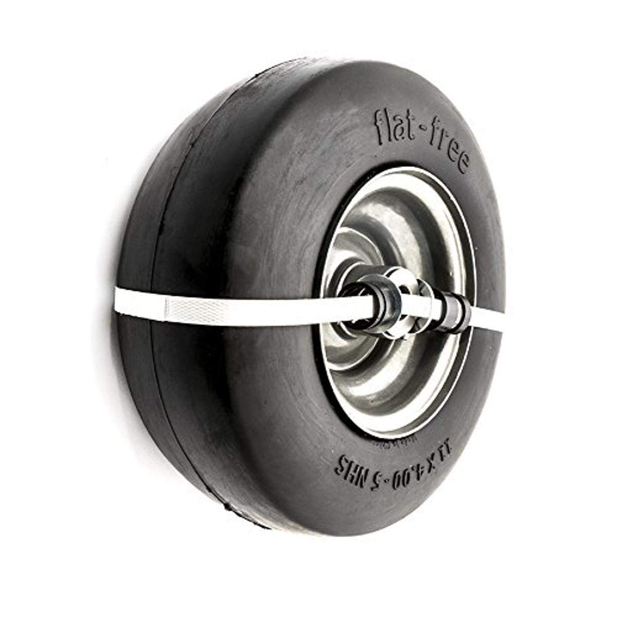 Arnold 11" x 4" Flat Free Zero-Turn Mower Wheel Assembly | Smooth Tread