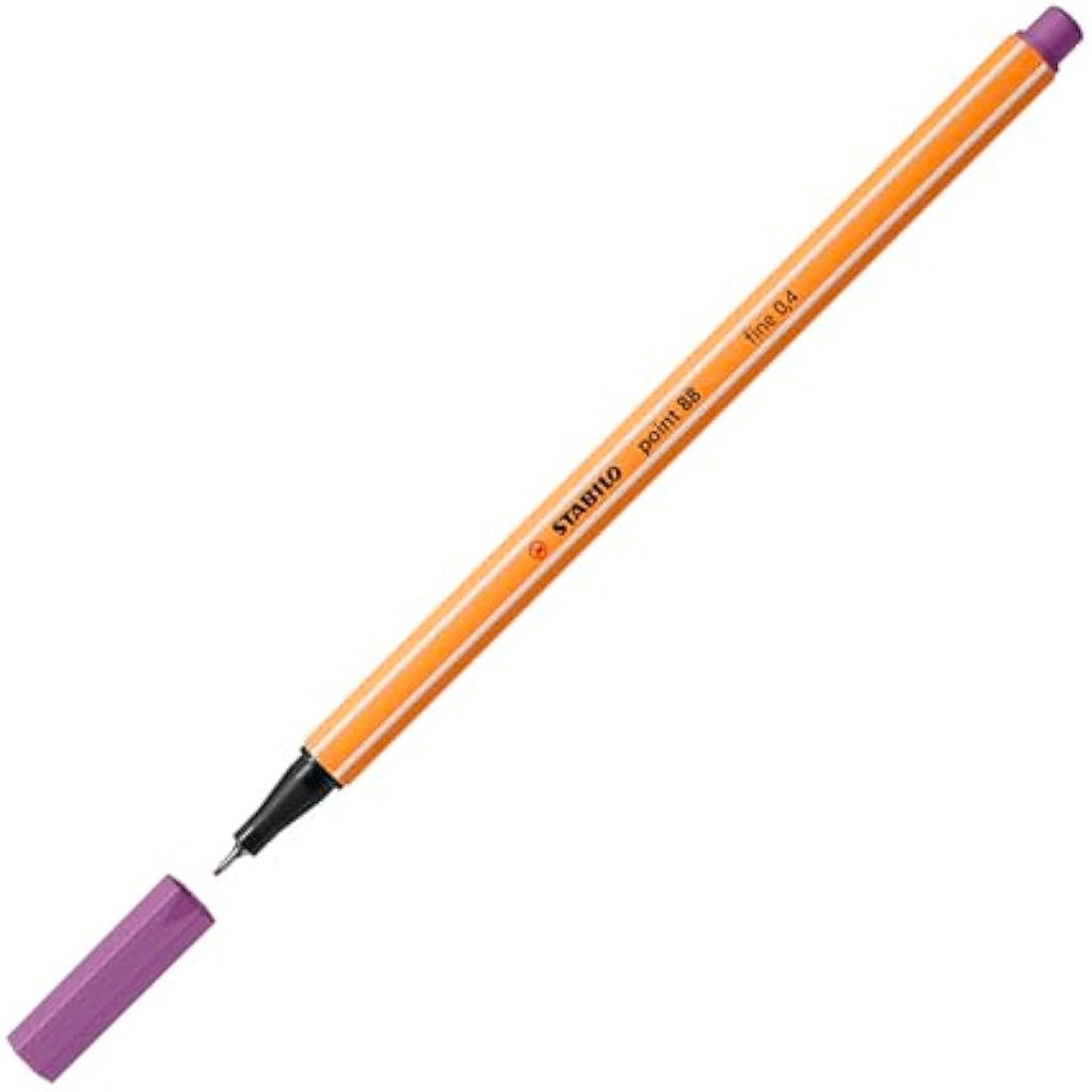 STABILO Point 88 Fineliner Pens - ARTY Metal Tin of 66 Assorted Colours