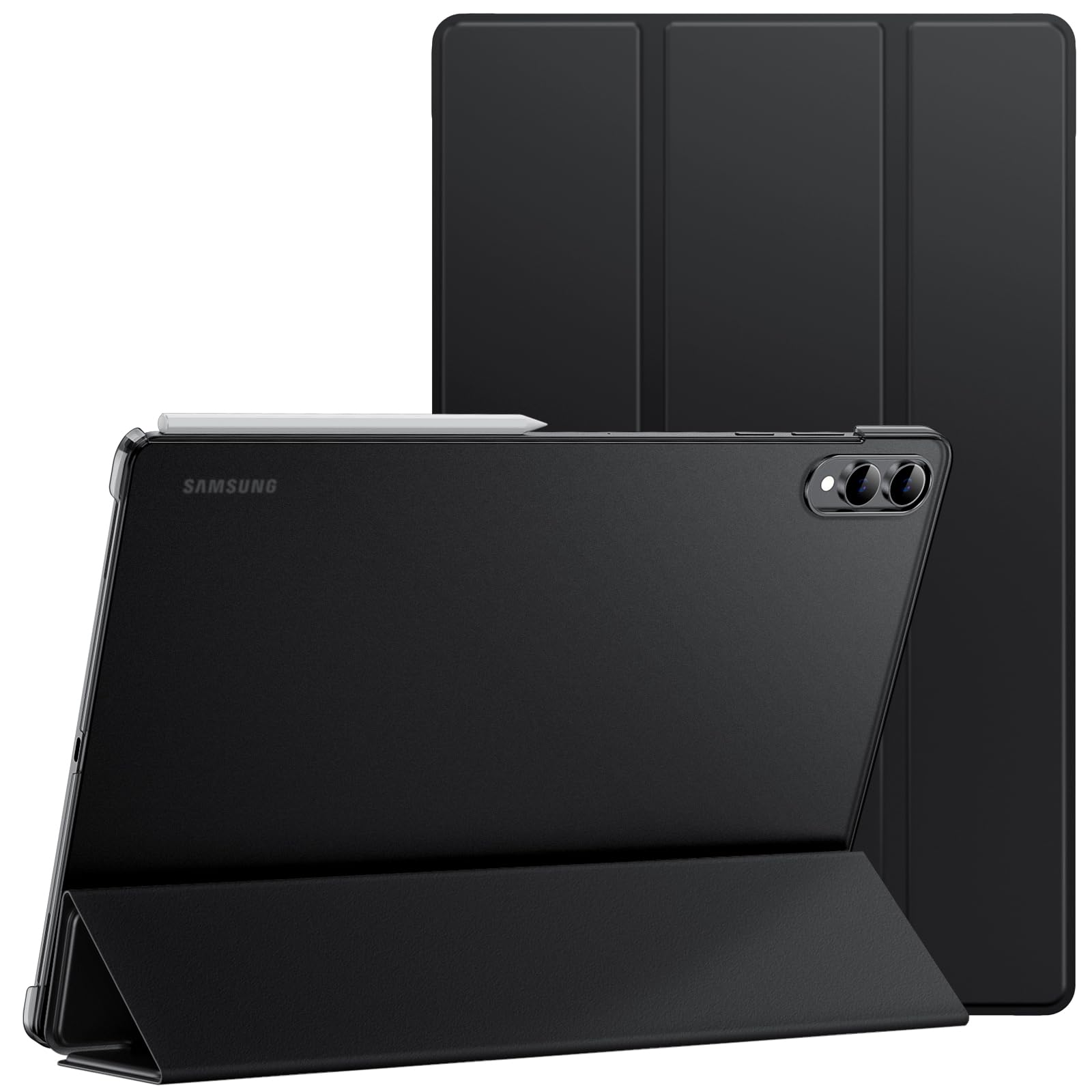 JETech Samsung Galaxy Tab S11 Ultra Case – Tri-Fold Stand Cover, Black