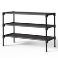 Kitsure Premium Non-Woven Shoe Rack Shelf, 63 x 30 x 39 cm, Black