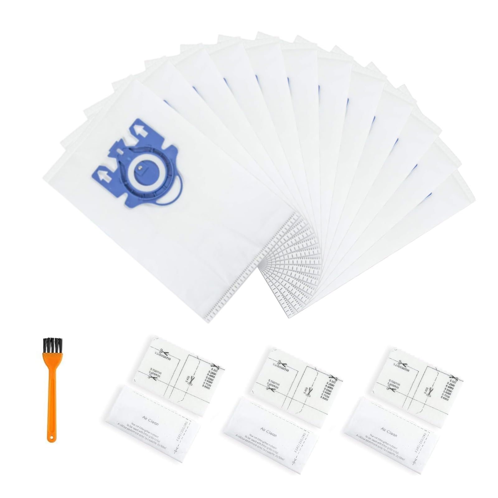 Jolof Store 12 Pack GN Vacuum Bags for Miele Complete C3 C1 S2 S5 S8
