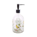 Topadorn Glass Liquid Soap Dispenser with Plastic Pump - Yellow, 17 oz