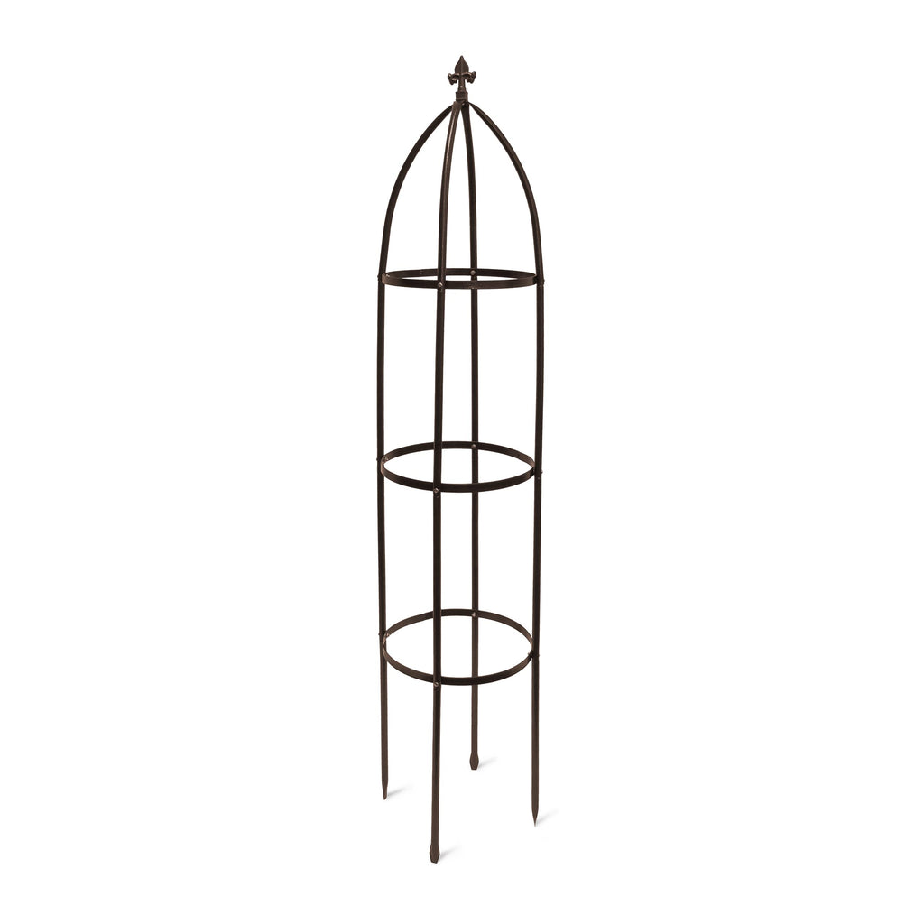 Jolof Store Metal Obelisk Garden Trellis – 190cm Plant Support, Brown