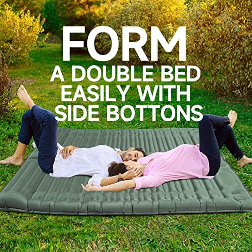 BLUEVER 14cm Self-Inflating Camping Mattress | Waterproof Sleeping Pad