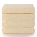 Top Towel - Plus - Bath Towels - 4 Face Towels or Bidet - 30 x 50 cm - 100% Cotton - Natural