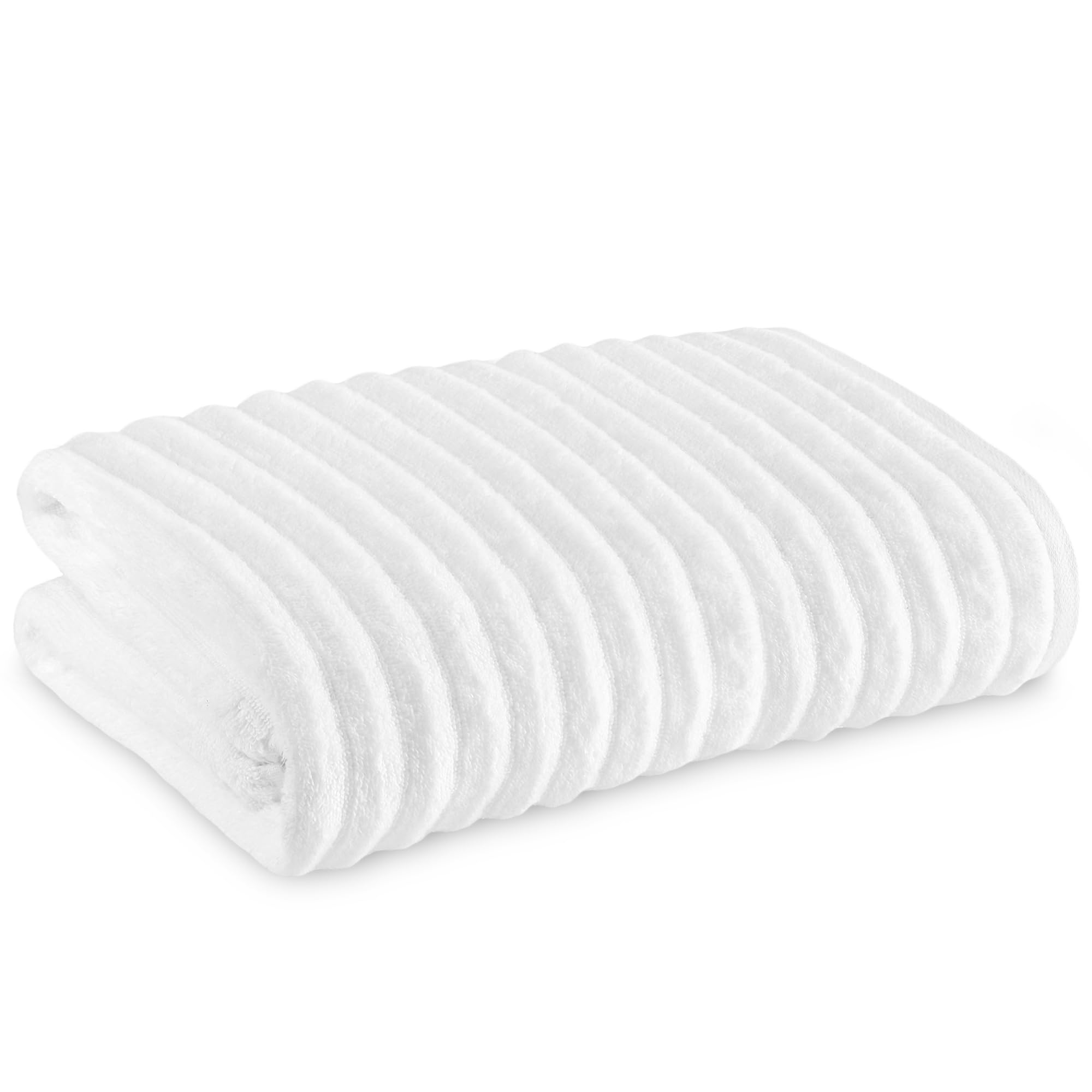 Towelogy Bamboo Extra Large Bath Towels – 90x140cm Quick Dry White