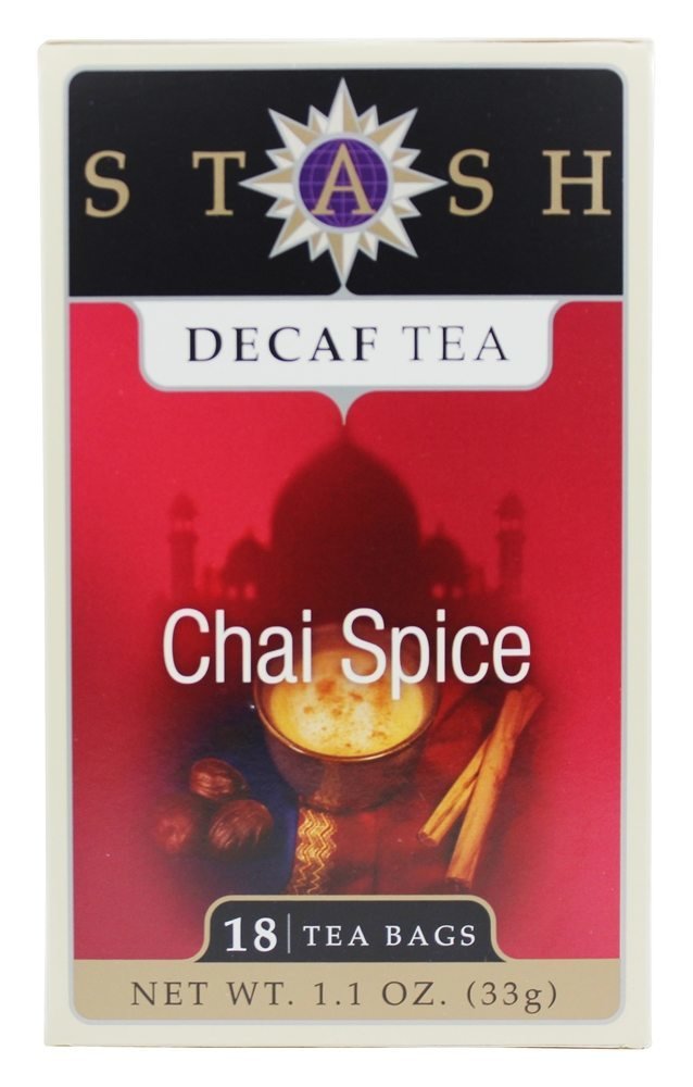 Stash Decaf Chai Spice Black Tea – Caffeine-Free Spiced Tea, 18 Count