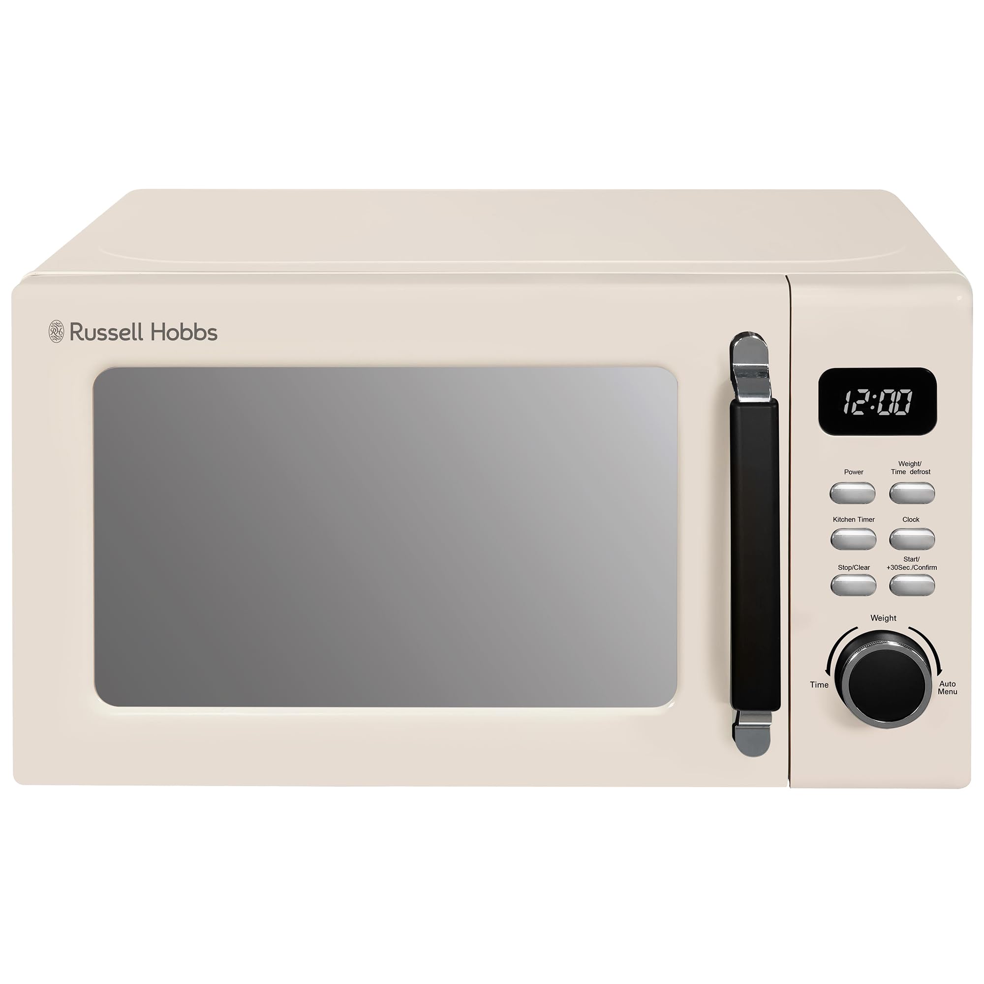Russell Hobbs Stylevia 20L 800W Digital Microwave – Cream Mirror Finish