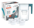 Aqua Optima Perfect Pour Water Filter Jug | 3.6L Blue with 6 Evolve+ Filters