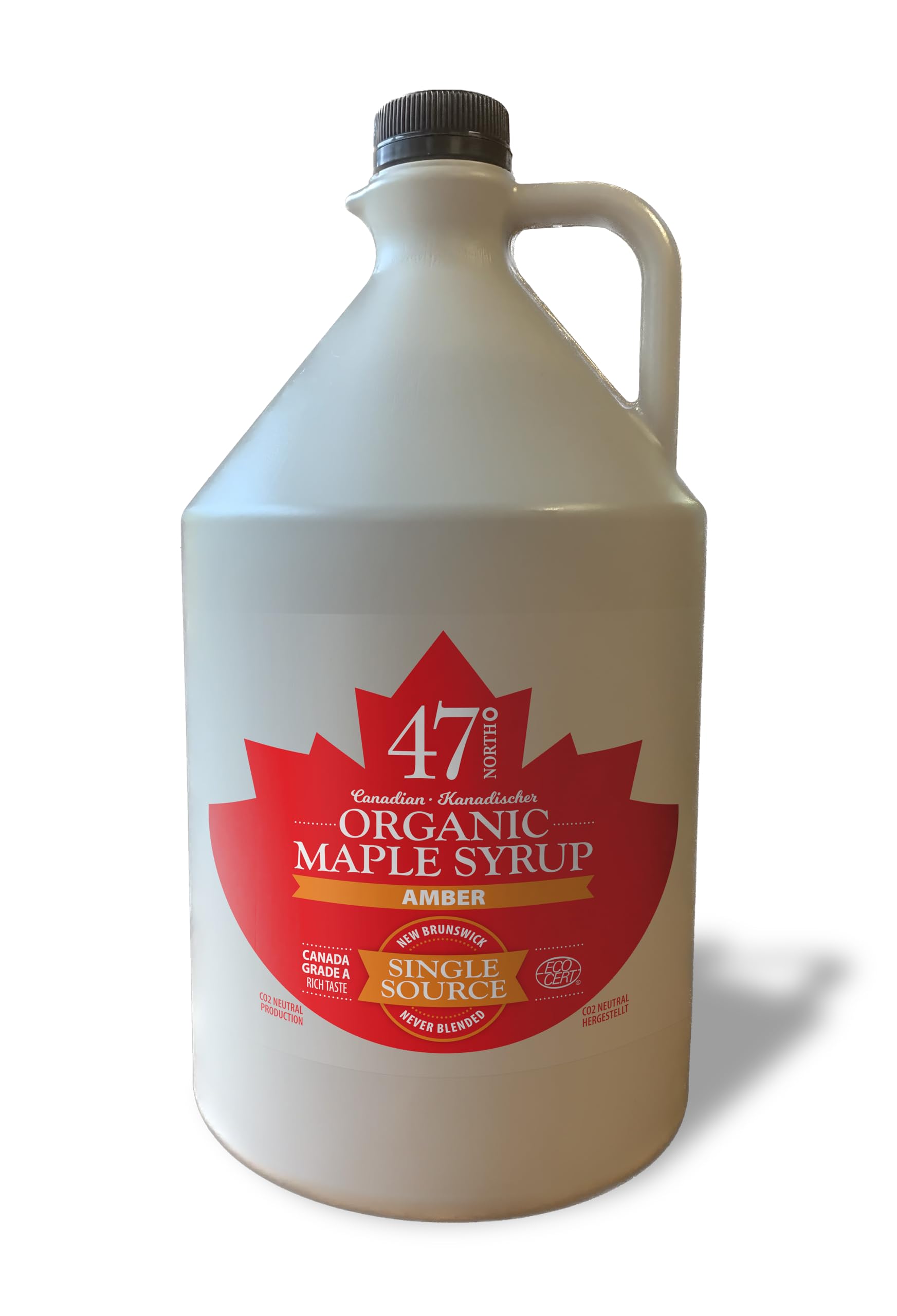 47° North Organic Canadian Maple Syrup – Grade A Amber Rich, 4L