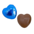 Italian Options Milk Chocolate Hearts – Royal Blue Foil, 500g (83 Pcs)