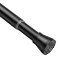 fvonzn Black Tension Curtain Rod | 28-48 Inch Adjustable Steel Rod
