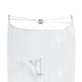 Spirella Ombrella Shower Curtain - White Waterproof Fabric - 200 x 170 cm